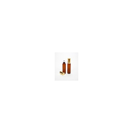 GA010ml 茶色玻璃瓶 - 鋼珠頭滾珠