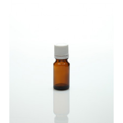 茶色精油瓶连保险内塞白色盖-10ml