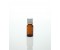 G010ml AMBER Glass bottle with white/black tamper-evident closure